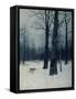 A Wolf in a Forest in Winter, 1885-Isaak Iljitsch Lewitan-Framed Stretched Canvas