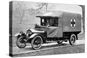 A Wolseley Ambulance Presented to the Birmingham Branch of the British Red Cross Society-null-Stretched Canvas