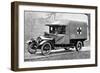 A Wolseley Ambulance Presented to the Birmingham Branch of the British Red Cross Society-null-Framed Photographic Print