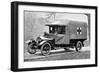 A Wolseley Ambulance Presented to the Birmingham Branch of the British Red Cross Society-null-Framed Photographic Print