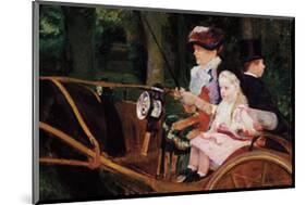 A Woman and a Girl Driving, 1881-Mary Stevenson Cassatt-Mounted Premium Giclee Print