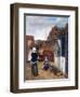 A Woman and a Maid in a Courtyard, C1660-1661-Pieter de Hooch-Framed Giclee Print