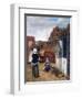 A Woman and a Maid in a Courtyard, C1660-1661-Pieter de Hooch-Framed Giclee Print