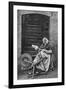 A Woman at a Spinning Wheel, Dinan, Brittany, France, C1922-null-Framed Giclee Print