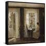 A Woman at a Sunny Window-Carl Holsoe-Framed Stretched Canvas