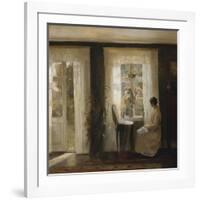 A Woman at a Sunny Window-Carl Holsoe-Framed Giclee Print