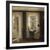 A Woman at a Sunny Window-Carl Holsoe-Framed Giclee Print