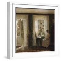 A Woman at a Sunny Window-Carl Holsoe-Framed Giclee Print