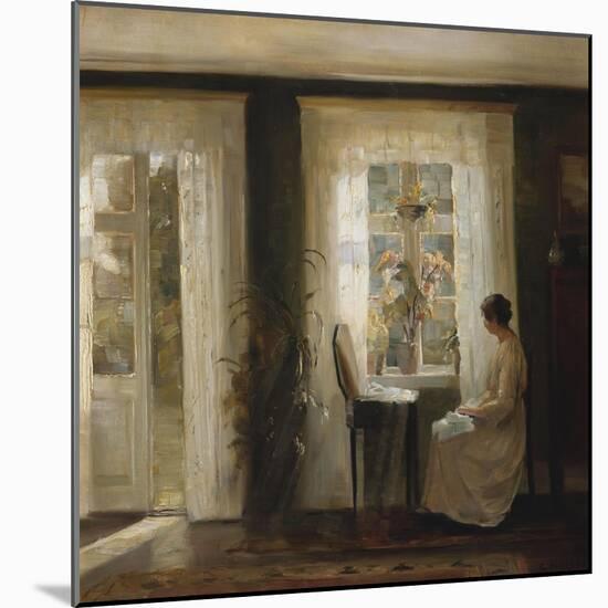 A Woman at a Sunny Window-Carl Holsoe-Mounted Giclee Print