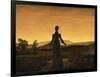 A Woman at Sunset or Sunrise-Caspar David Friedrich-Framed Photographic Print