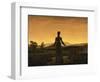 A Woman at Sunset or Sunrise-Caspar David Friedrich-Framed Photographic Print