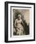 A Woman at the Bath with a Hat Beside Her, 1658-Rembrandt van Rijn-Framed Giclee Print