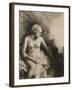 A Woman at the Bath with a Hat Beside Her-Rembrandt van Rijn-Framed Giclee Print