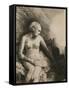 A Woman at the Bath with a Hat Beside Her-Rembrandt van Rijn-Framed Stretched Canvas