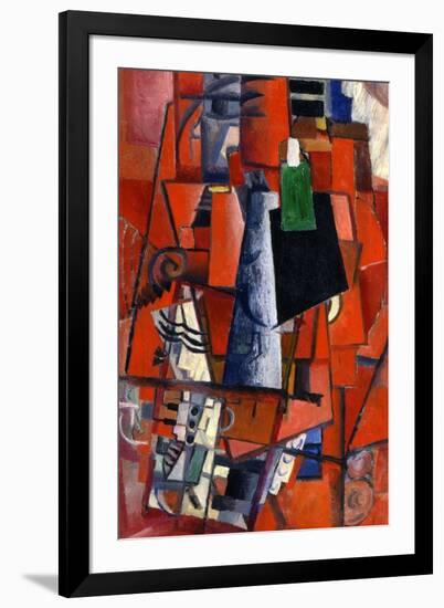 A Woman at the Piano, 1913-Kazimir Malevich-Framed Giclee Print