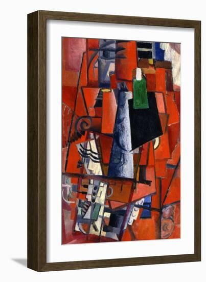 A Woman at the Piano, 1913-Kazimir Malevich-Framed Giclee Print