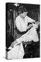 A Woman Barber, 1917-null-Stretched Canvas