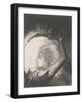 A Woman Clothed by the Sun, 1899-Odilon Redon-Framed Giclee Print