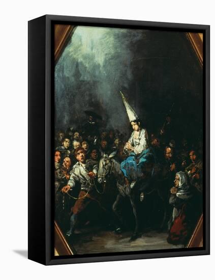 A Woman Condemned by the Inquisition-Eugenio Lucas y Padilla-Framed Stretched Canvas