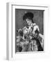 A Woman Creatively Peeling a Potato, 1922-Georg Haeckel-Framed Premium Giclee Print