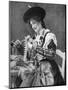 A Woman Creatively Peeling a Potato, 1922-Georg Haeckel-Mounted Premium Giclee Print