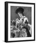 A Woman Creatively Peeling a Potato, 1922-Georg Haeckel-Framed Giclee Print