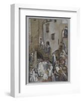 A Woman Cries Out in the Crowd, Illustration from 'The Life of Our Lord Jesus Christ', 1886-94-James Tissot-Framed Giclee Print