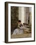 A Woman Crocheting-Giuseppe De Nittis-Framed Giclee Print