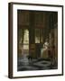 A Woman Directing a Young Man with a Letter, 1670-Pieter de Hooch-Framed Giclee Print