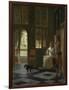 A Woman Directing a Young Man with a Letter, 1670-Pieter de Hooch-Framed Giclee Print