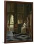 A Woman Directing a Young Man with a Letter, 1670-Pieter de Hooch-Framed Giclee Print