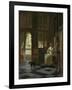 A Woman Directing a Young Man with a Letter, 1670-Pieter de Hooch-Framed Giclee Print