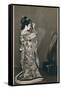 A Woman Dressed in a Kimono-null-Framed Stretched Canvas