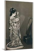 A Woman Dressed in a Kimono-null-Mounted Photographic Print