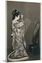 A Woman Dressed in a Kimono-null-Mounted Photographic Print