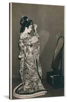 A Woman Dressed in a Kimono-null-Stretched Canvas