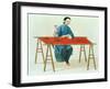 A Woman Embroidering Plate 41 from "The Costume of China"-Major George Henry Mason-Framed Giclee Print