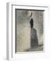 A Woman Fishing, 1884-Georges Seurat-Framed Giclee Print