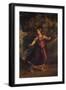 A Woman Fleeing on a Wooded Path, C.1520S (Oil on Canvas)-Dosso Dossi-Framed Giclee Print