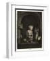 A Woman Hanging Up a Fowl-Gerrit or Gerard Dou-Framed Giclee Print