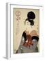 A Woman Holding a Dog in Her Arms, from 'Five Physiognomies of Beauty', C.1804-Kitagawa Utamaro-Framed Giclee Print