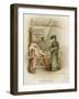 A Woman Holding a Tray Beside a Bed-Frances Brundage-Framed Giclee Print