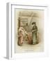 A Woman Holding a Tray Beside a Bed-Frances Brundage-Framed Giclee Print