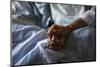 A Woman Holds the Hand of Her Mother Who Is Dying from Cancer During Her Final Hours-Shaun Best-Mounted Photographic Print