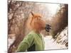A Woman in a Horse Head Mask-graphicphoto-Mounted Photographic Print