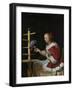 A Woman in a Red Jacket Feeding a Parrot, Ca 1663-Frans van Mieris the Elder-Framed Giclee Print