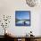 A Woman in a Sea Kayak Paddles on Trillium Lake, Oregon, USA-Gary Luhm-Framed Stretched Canvas displayed on a wall