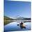 A Woman in a Sea Kayak Paddles on Trillium Lake, Oregon, USA-Gary Luhm-Mounted Photographic Print