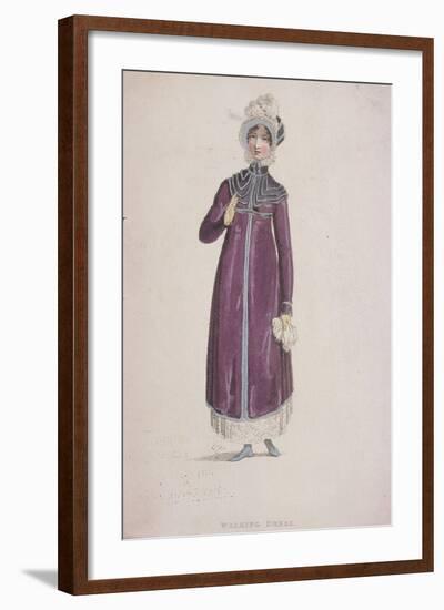 A Woman in a Walking Dress, C1810-W Read-Framed Giclee Print