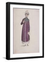 A Woman in a Walking Dress, C1810-W Read-Framed Giclee Print